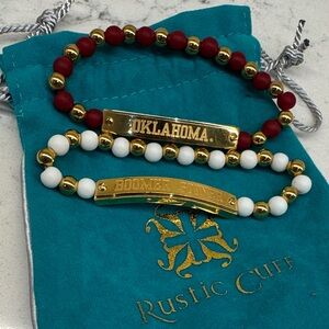 Rustic Cuff Oklahoma Sooners Bracelet Duo